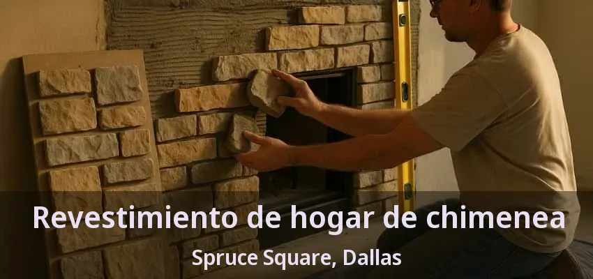 Revestimiento de hogar de chimenea Spruce Square, Dallas - TX