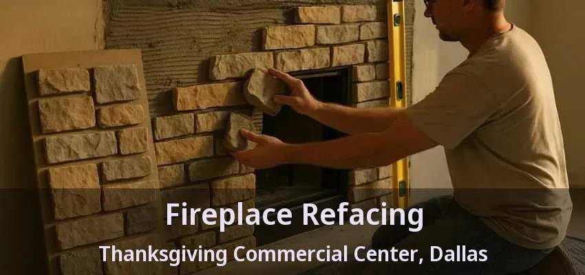 Fireplace Refacing Thanksgiving Commercial Center, Dallas - TX