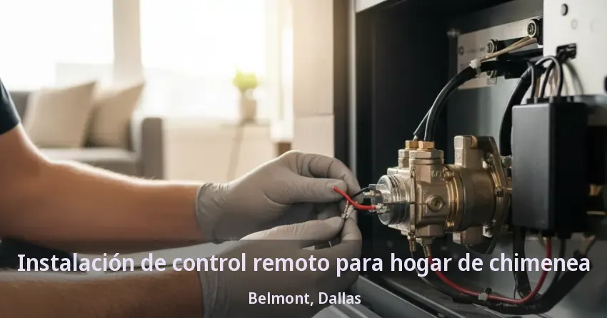Instalación de control remoto para hogar de chimenea Belmont, Dallas - TX