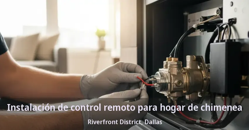 Instalación de control remoto para hogar de chimenea Riverfront District, Dallas - TX