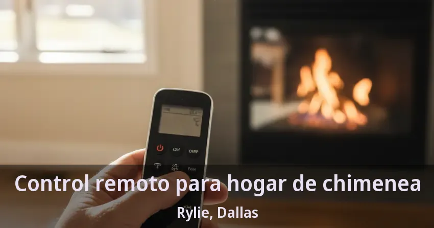 Control remoto para hogar de chimenea Rylie, Dallas - TX
