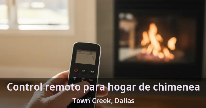 Control remoto para hogar de chimenea Town Creek, Dallas - TX