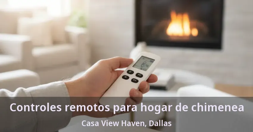 Controles remotos para hogar de chimenea Casa View Haven, Dallas - TX