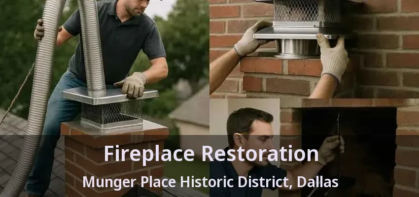 Fireplace Restoration Munger Place Historic District, Dallas - TX