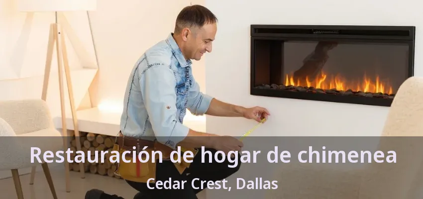 Restauración de hogar de chimenea Cedar Crest, Dallas - TX