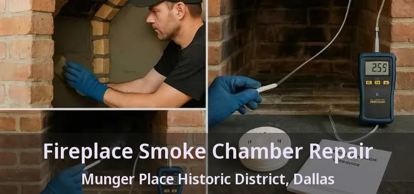 Fireplace Smoke Chamber Repair Munger Place Historic District, Dallas - TX