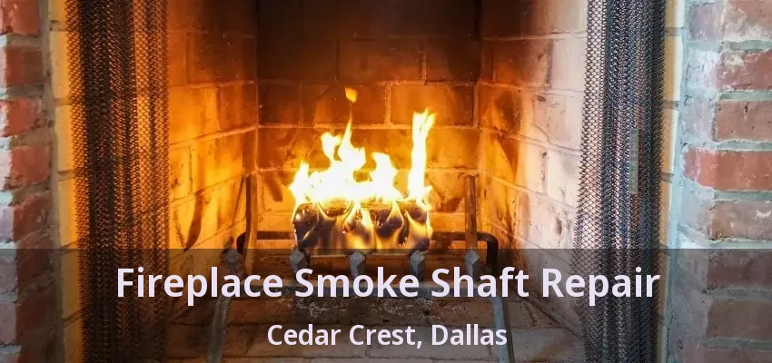 Fireplace Smoke Shaft Repair Cedar Crest, Dallas - TX