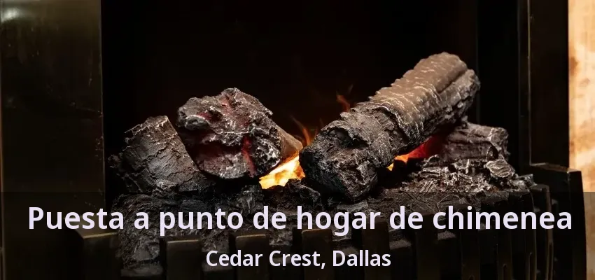 Puesta a punto de hogar de chimenea Cedar Crest, Dallas - TX