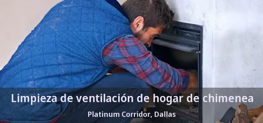 Limpieza de ventilación de hogar de chimenea Platinum Corridor, Dallas - TX