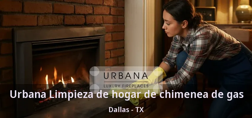 Urbana Limpieza de hogar de chimenea de gas Dallas - TX
