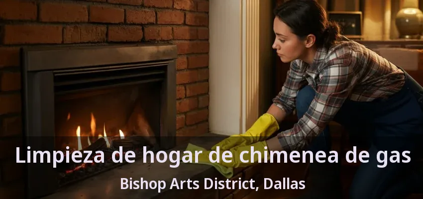 Limpieza de hogar de chimenea de gas Bishop Arts District, Dallas - TX