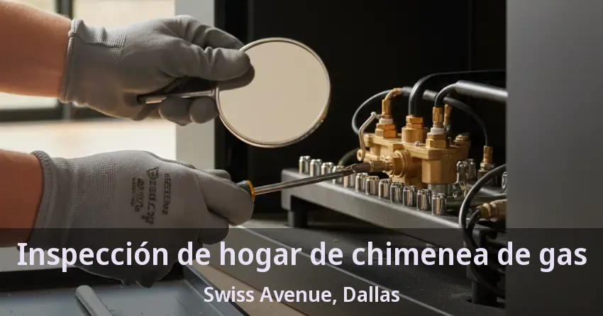 Inspección de hogar de chimenea de gas Swiss Avenue, Dallas - TX