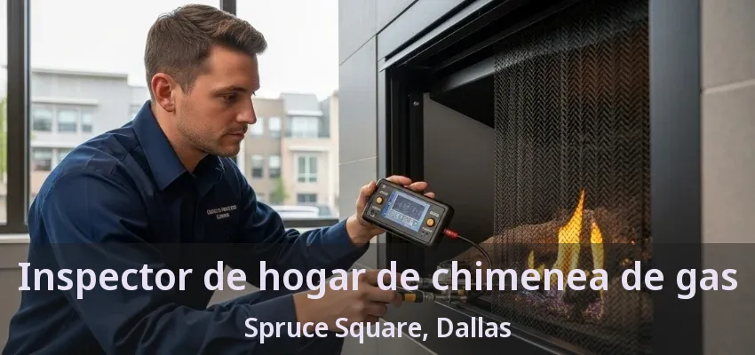 Inspector de hogar de chimenea de gas Spruce Square, Dallas - TX Inspector de hogar de chimenea de gas Spruce Square, Dallas - TX