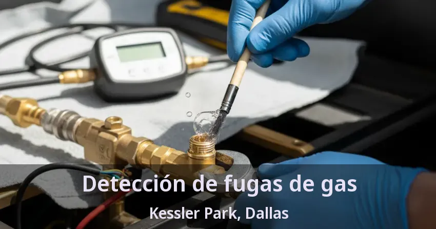 Detección de fugas de gas Kessler Park, Dallas - TX