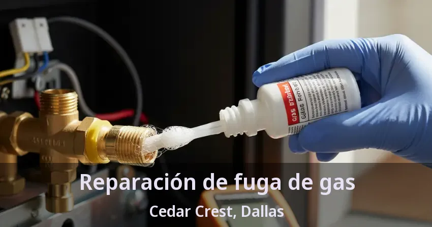 Reparación de fuga de gas Cedar Crest, Dallas - TX Reparación de fuga de gas Cedar Crest, Dallas - TX