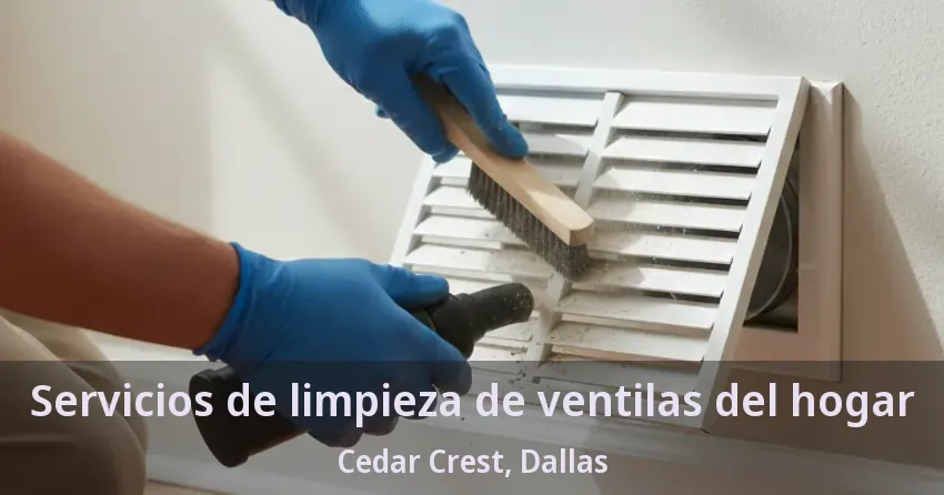 Servicios de limpieza de ventilas del hogar Cedar Crest, Dallas - TX