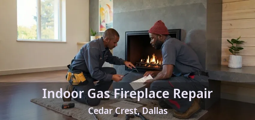 Indoor Gas Fireplace Repair Cedar Crest, Dallas - TX
