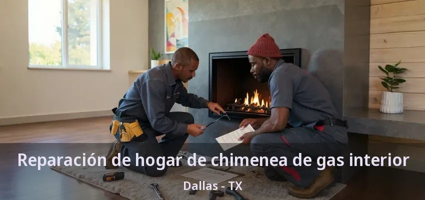 Reparación de hogar de chimenea de gas interior Dallas - TX Reparación de hogar de chimenea de gas interior Dallas - TX