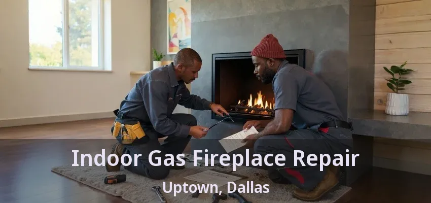 Indoor Gas Fireplace Repair Uptown, Dallas - TX
