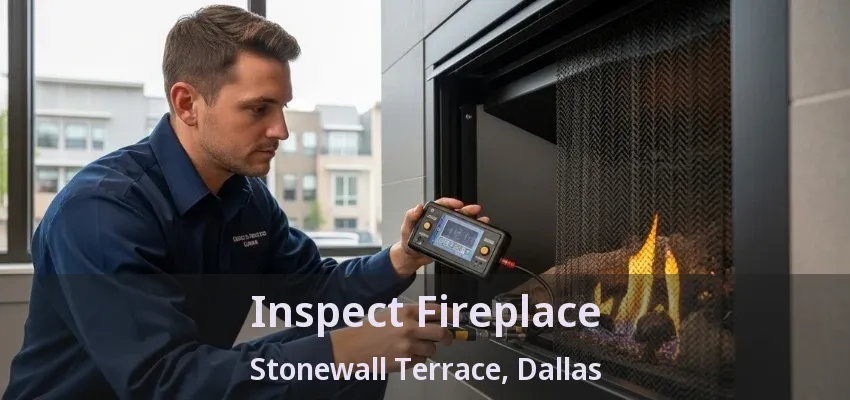 Inspect Fireplace Stonewall Terrace, Dallas - TX