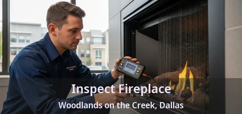 Inspect Fireplace Woodlands on the Creek, Dallas - TX