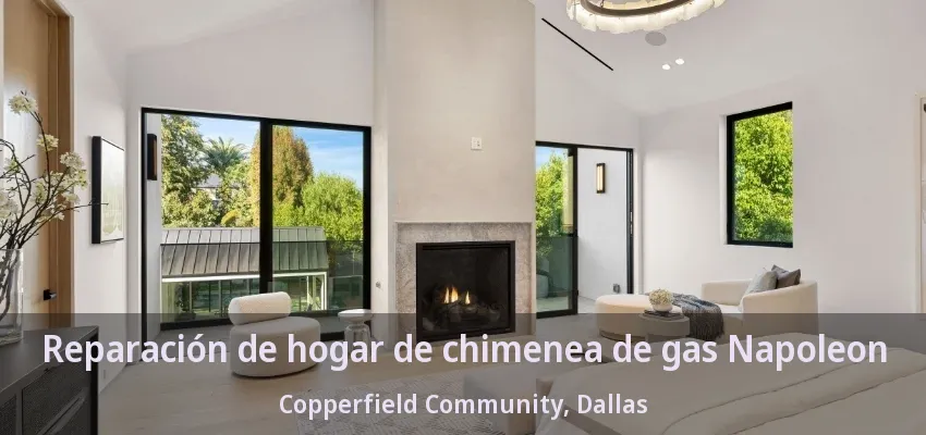 Reparación de hogar de chimenea de gas Napoleon Copperfield Community, Dallas - TX