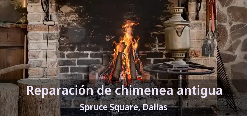 Reparación de chimenea antigua Spruce Square, Dallas - TX