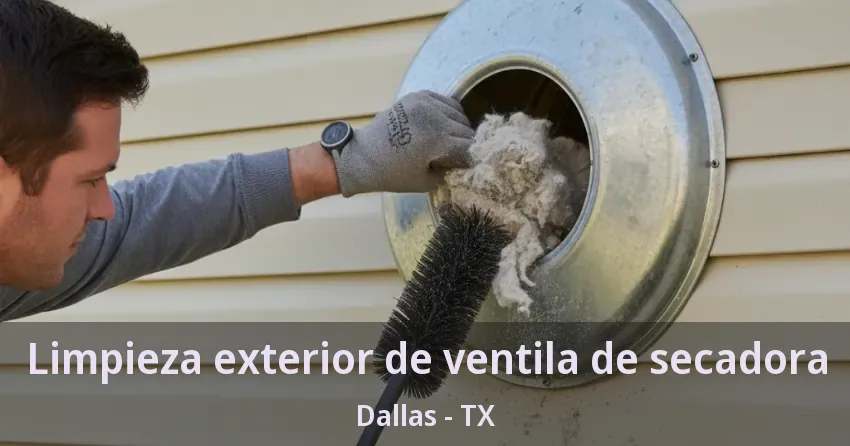 Limpieza exterior de ventila de secadora Dallas - TX