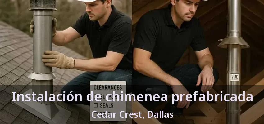 Instalación de chimenea prefabricada Cedar Crest, Dallas - TX