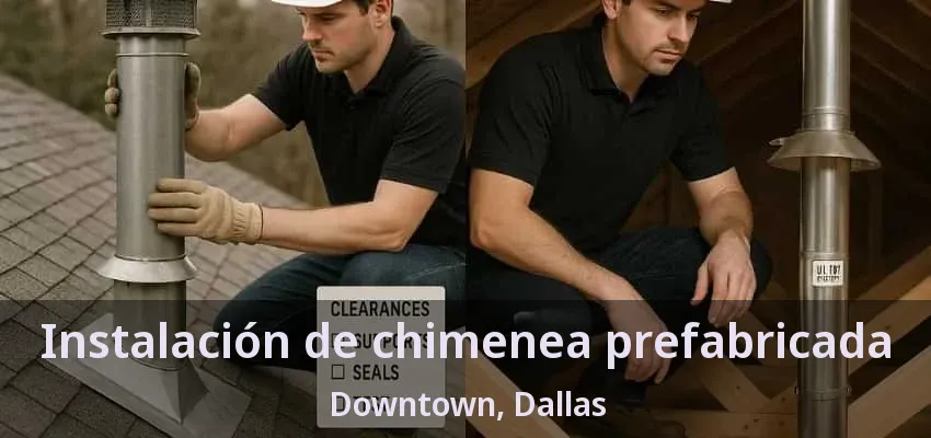 Instalación de chimenea prefabricada Downtown, Dallas - TX