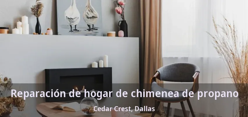Reparación de hogar de chimenea de propano Cedar Crest, Dallas - TX