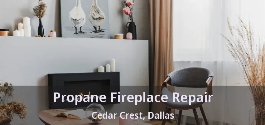 Propane Fireplace Repair Cedar Crest, Dallas - TX