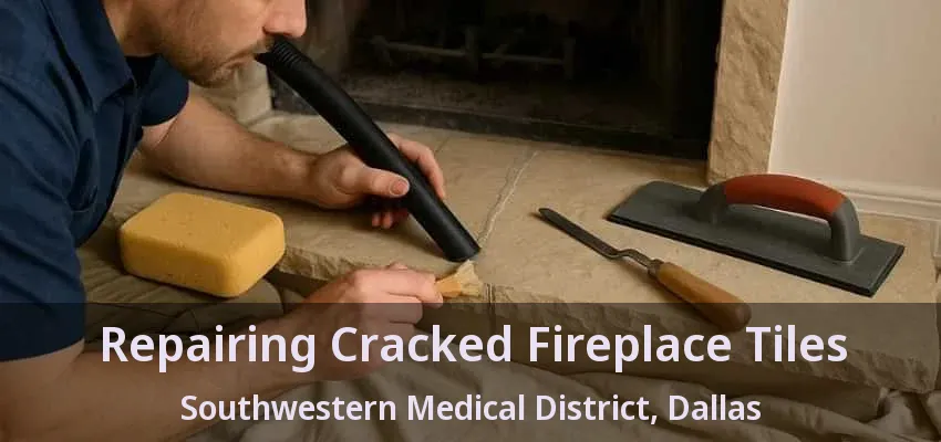 Repairing Cracked Fireplace Tiles Southwestern Medical District, Dallas - TX