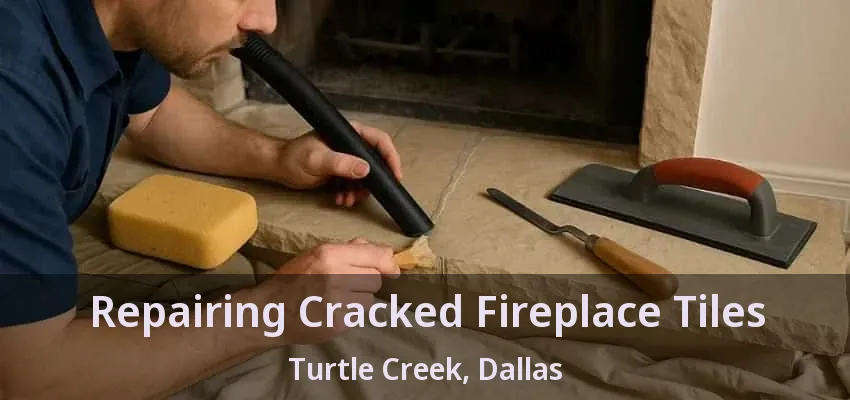 Repairing Cracked Fireplace Tiles Turtle Creek, Dallas - TX