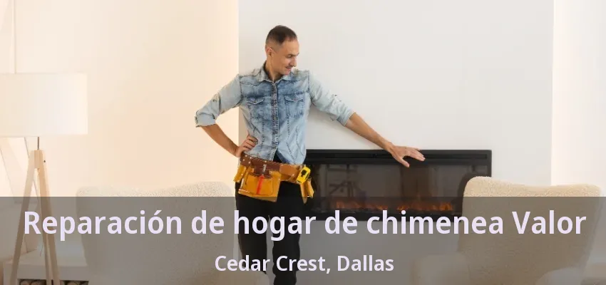 Reparación de hogar de chimenea Valor Cedar Crest, Dallas - TX