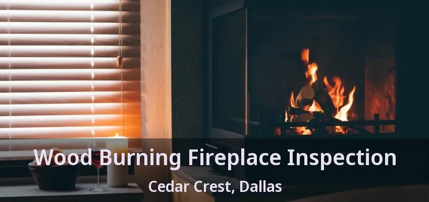 Wood Burning Fireplace Inspection Cedar Crest, Dallas - TX